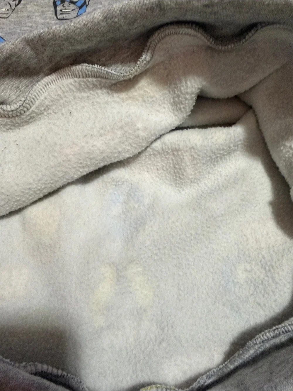 Marvel Grey Hoodie with Yellow, Blue, Red and Green Character Faces - Picture 4 of 5